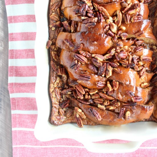 Salted Caramel Praline French Toast