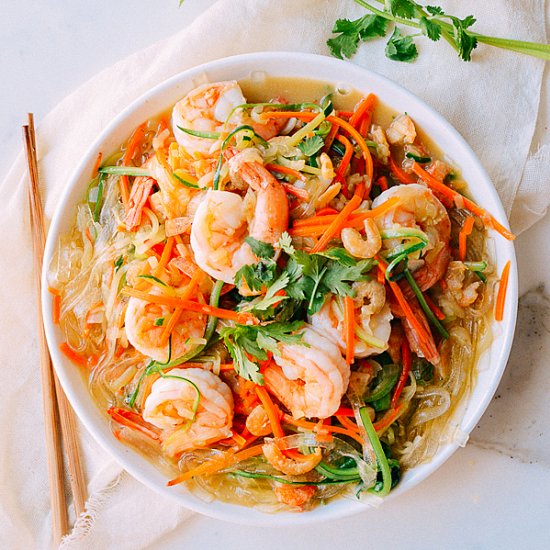 Shrimp with Vegetable Noodles