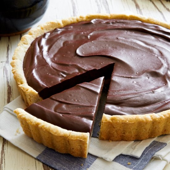 Dark Chocolate Lavender Tart