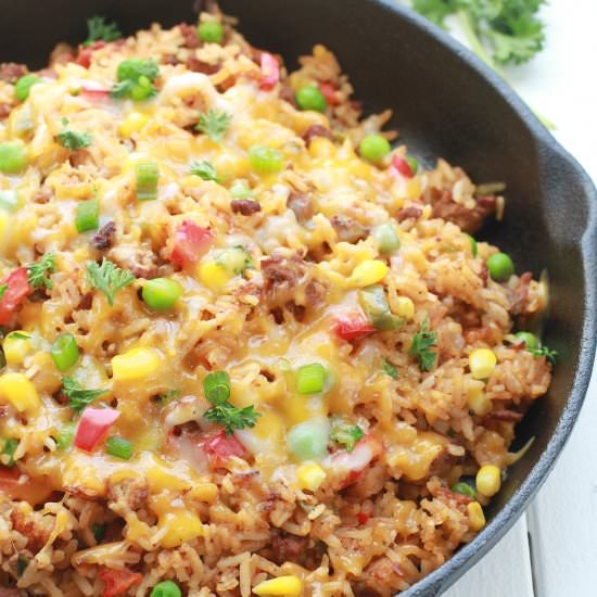 One Pan Mexican Rice Skillet