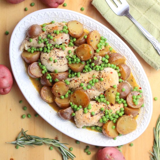 One-Pot Chicken Vesuvio