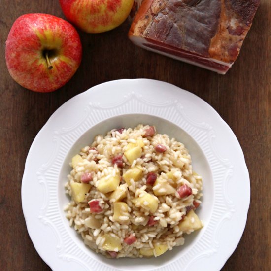 Speck and Apple Risotto