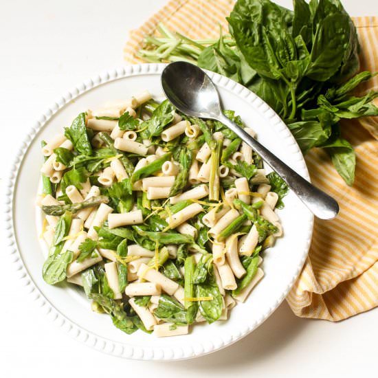 Lemon Asparagus Pasta Salad