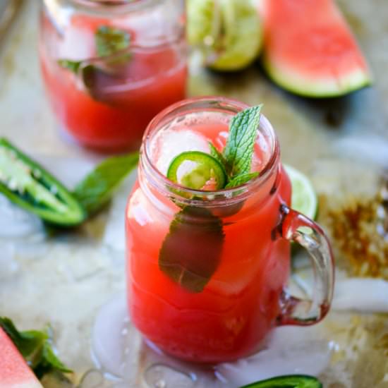 Watermelon-Jalapeno Agua Fresca