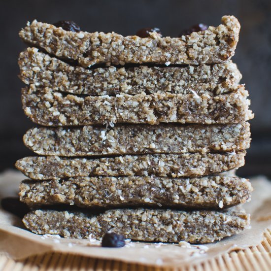 Raw Sesame Coconut Bars