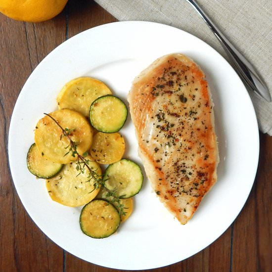 Lemon-Thyme Chicken & Zucchini