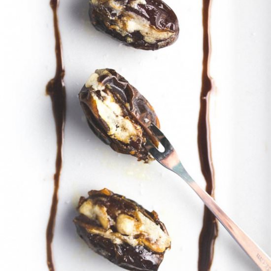 Roasted Dates with Goat Ricotta