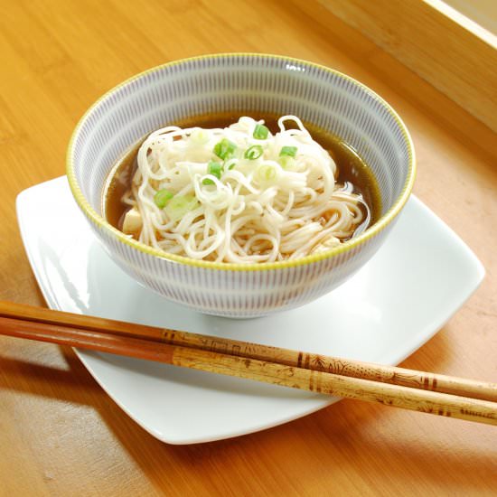 Noodles in Green Tea Broth