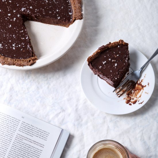 Salted Hazelnut Chocolate Pie