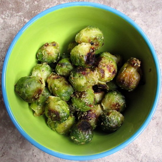 Roasted Rosemary Brussels Sprouts