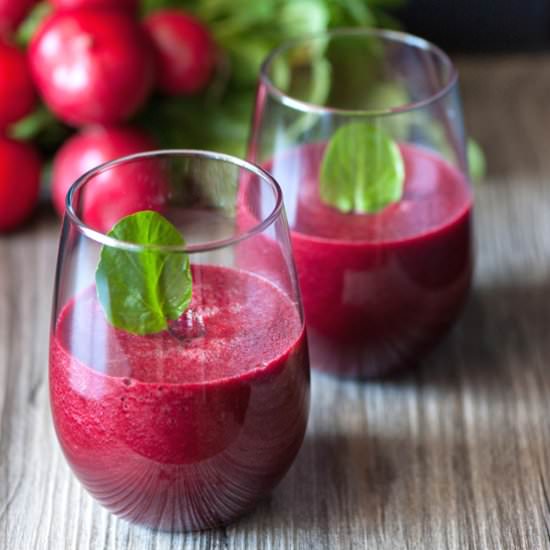 Radish, Beet and Watercress Juice