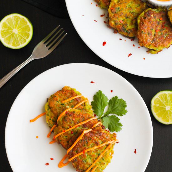 Cilantro Garlic Fish Cakes