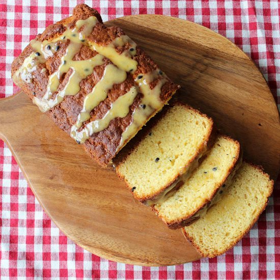 Coconut Passionfruit Loaf