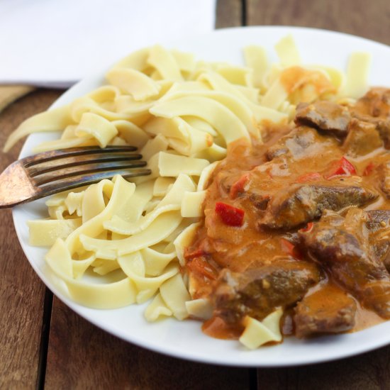 Beef Stroganoff