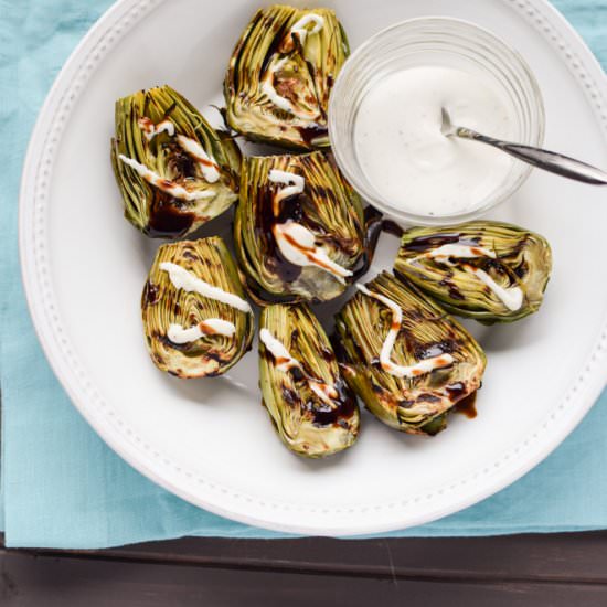 Grilled Baby Artichokes