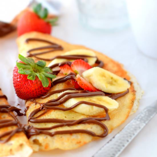 Strawberry Nutella Crepes