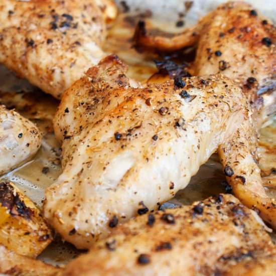 Chicken Wings with Lemon & Oregano