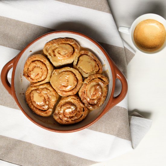 Cinnamon Rolls w/ Espresso Glaze