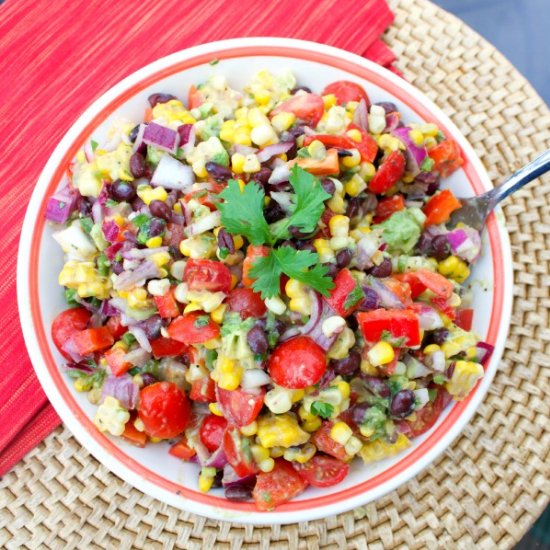 Black Bean Corn Avocado Salad