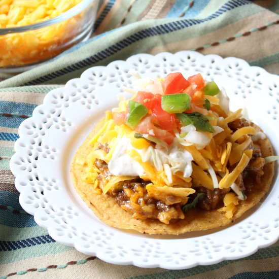 Decked Out Crunchy Taco Tostadas