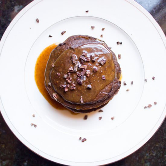 Gluten-Free Chocolate Oat Pancakes