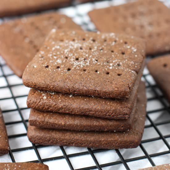 Homemade Chocolate Graham Crackers