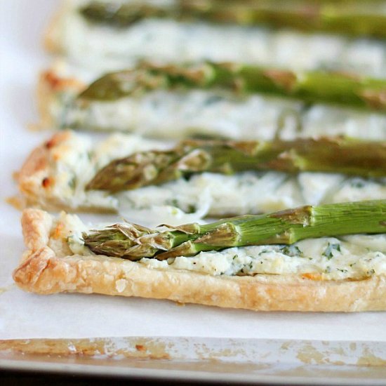 Ricotta Asparagus Tart