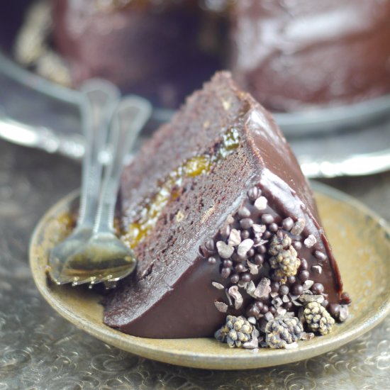 Sacher Torte {Gluten-Free, Vegan}