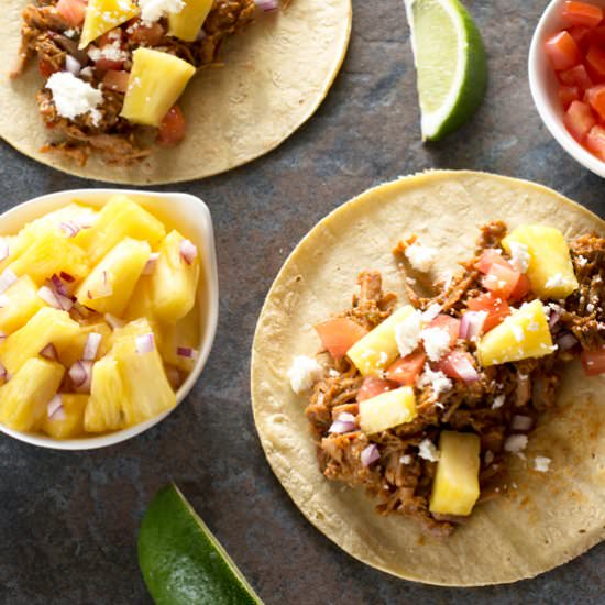 Slow Cooker Tacos Al Pastor