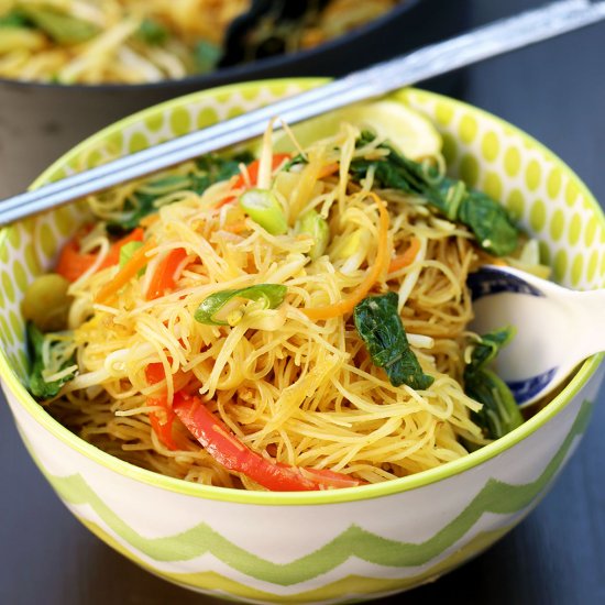 One-Pan Singapore Noodles