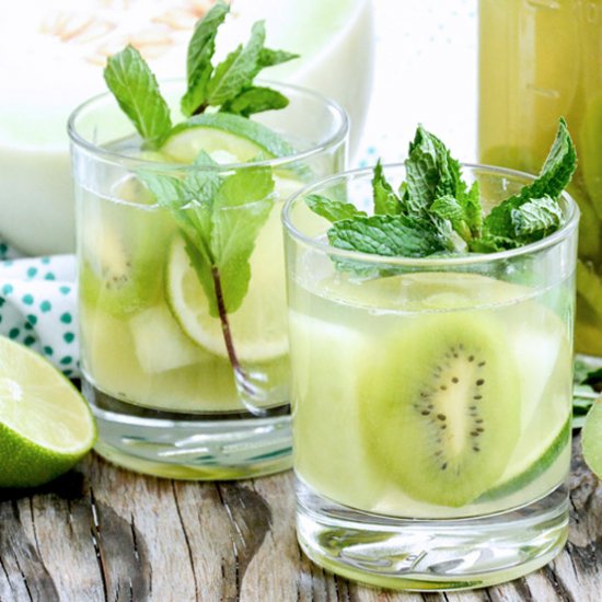 Honeydew and Kiwi White Sangria