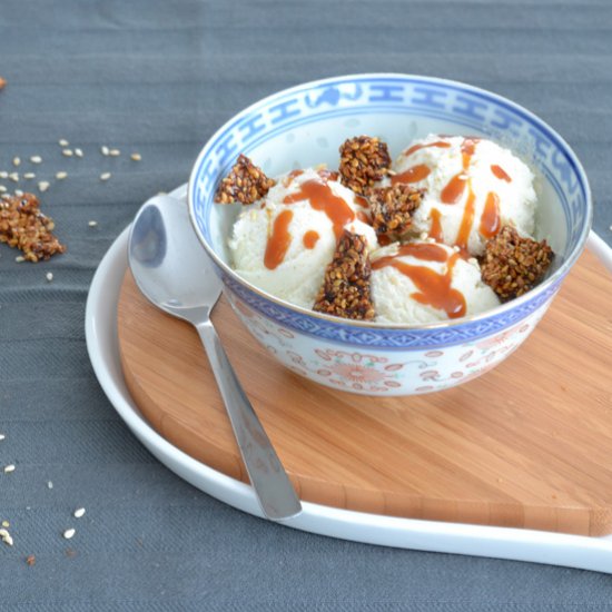 White Sesame Ice Cream