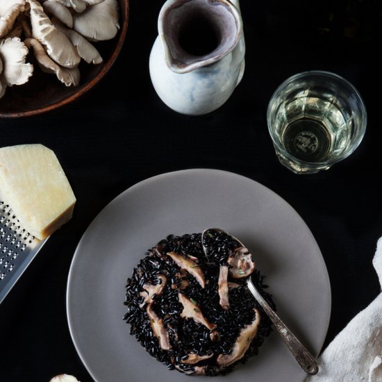 Mushroom & Forbidden Rice Risotto