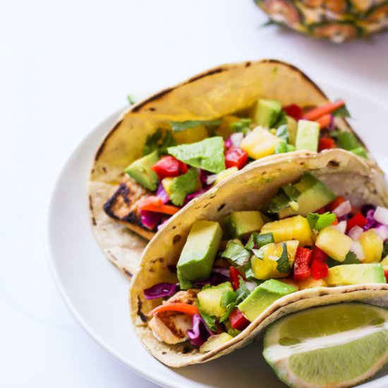 Mahi Mahi Tacos & Pineapple Salsa