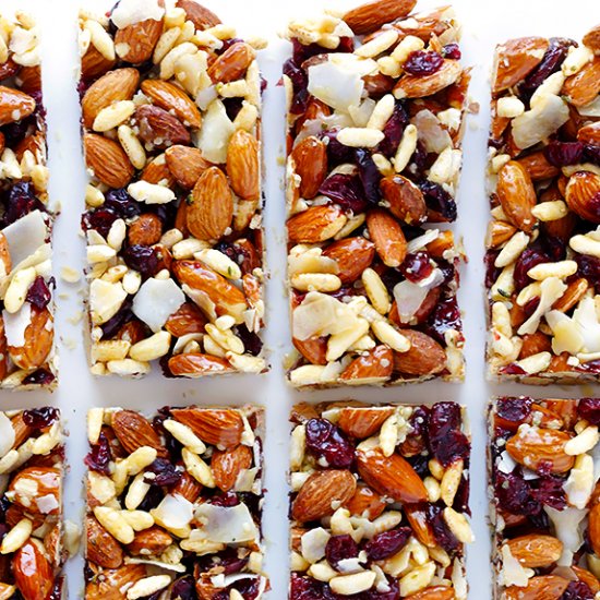 Cranberry Almond Protein Bars