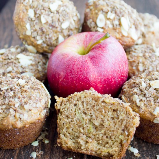 Whole Wheat Apple Muffins