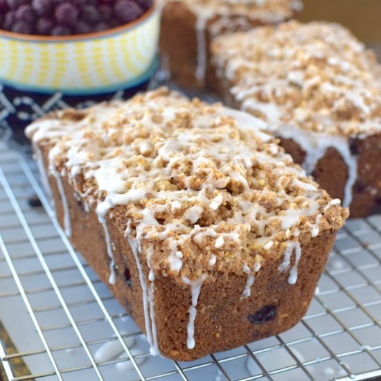 Blueberry Almond Crumble Bread