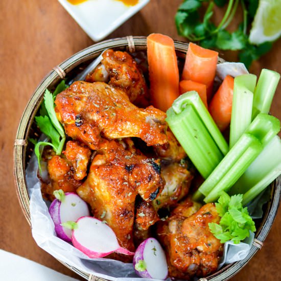 Mango Harissa Chicken Wings