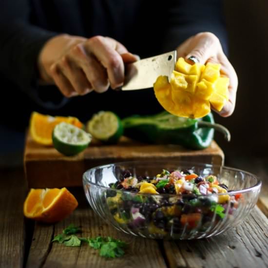 Easy Mango Black Bean Salsa