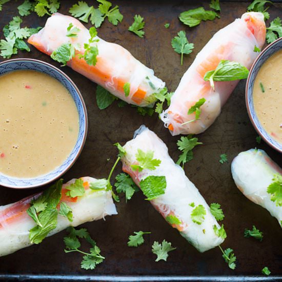 Fresh Thai Spring Rolls