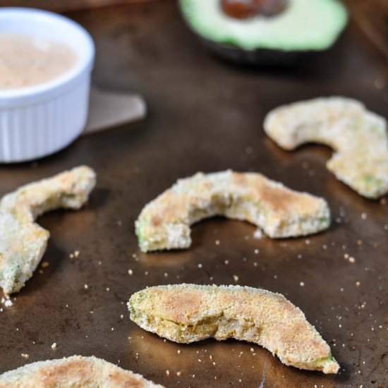 Baked Avocado Fries with Spicy Dip