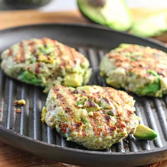 Chicken Avocado Burgers