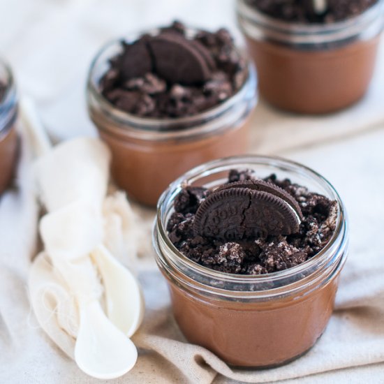 Oreo Chocolate Cheesecake In a Jar