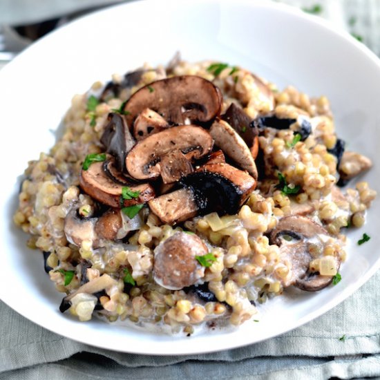 Buckwheat Risotto with Mushrooms