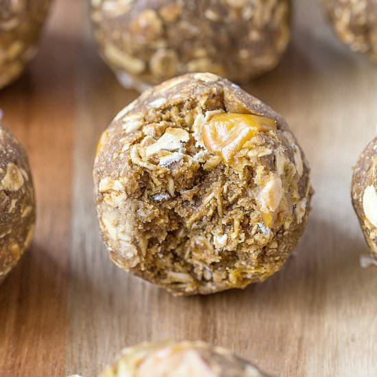 No Bake Apple Cinnamon Muffin Bites