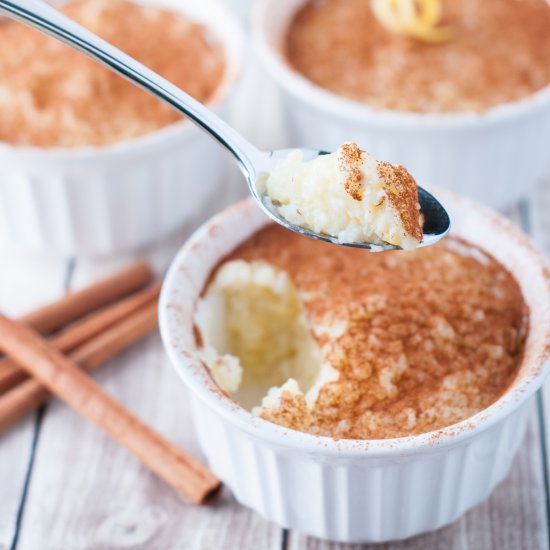 Portuguese Rice Pudding: arroz doce