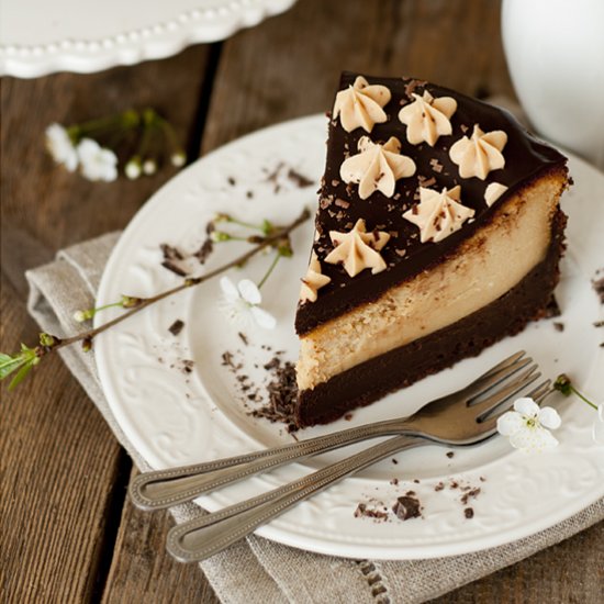 Chocolate Peanut Butter Cheesecake