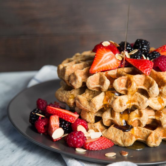 Healthy Whole Wheat Waffles