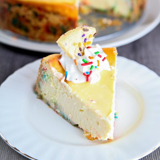 Cake Batter Cheesecake