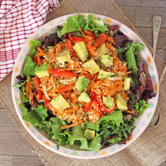 Carrot, Zucchini & Avocado Salad